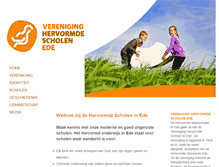 Tablet Screenshot of hervormdescholenede.nl